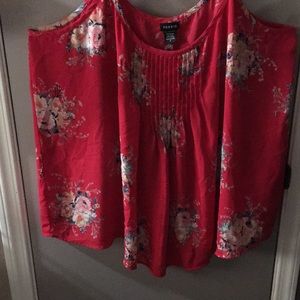 Adjustable strap tank blouse